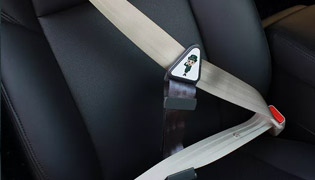 Adjusting seat belt position is the top priority.